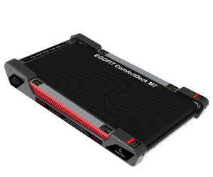 Egofit ComfortDeck-M2 gray treadmill product image on white background