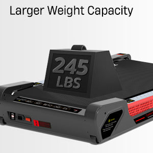 Powerful treadmill motor supports up to 245 lbs user weight