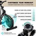 Customize your workout with 8 magnetic resistance levels on Egofit desk bike