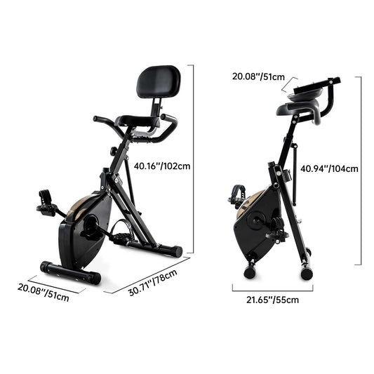 Egofit desk bike size and dimensions chart