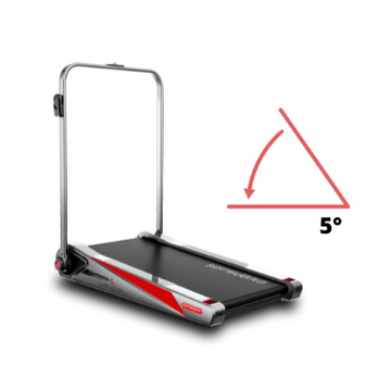 Egofit under desk treadmill with ergonomic 5% incline for better calorie burn