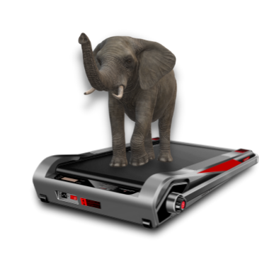 Heavy-duty compact treadmill with 220lbs weight capacity and powerful motor