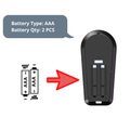 Requires 2 AAA batteries for Egofit treadmill remote controller
